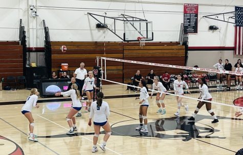 Branson girls varsity volleyball team faces Monte Vista in Danville, Sept. 2.