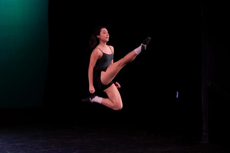 Fiona Tran dances during “Fresh Tracks” in late January 2023.