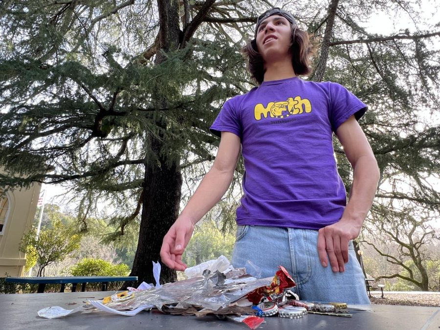 Students must clean up, Ben Boas writes. He found plenty of trash near the Snack Shack in late January.
