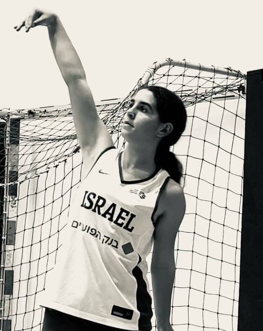Rosie+Slayen+25+playing+for+a+basketball+team+in+Israel.+Slayen+returned+from+overseas+in+November.+Courtesy%3A+Rosie+Slayen