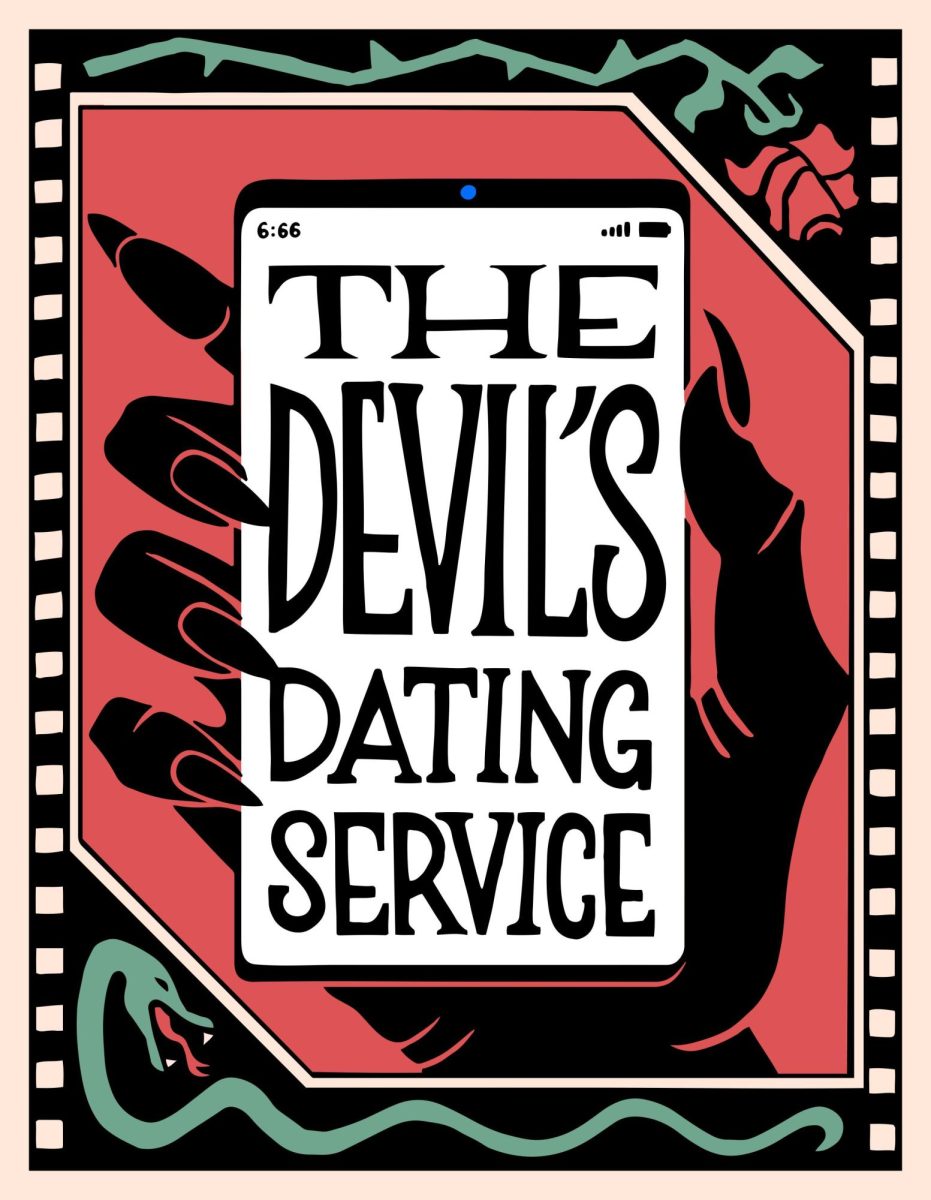The cover for the Devil’s Dating Service. Maura Vaughn was key in producing the show.