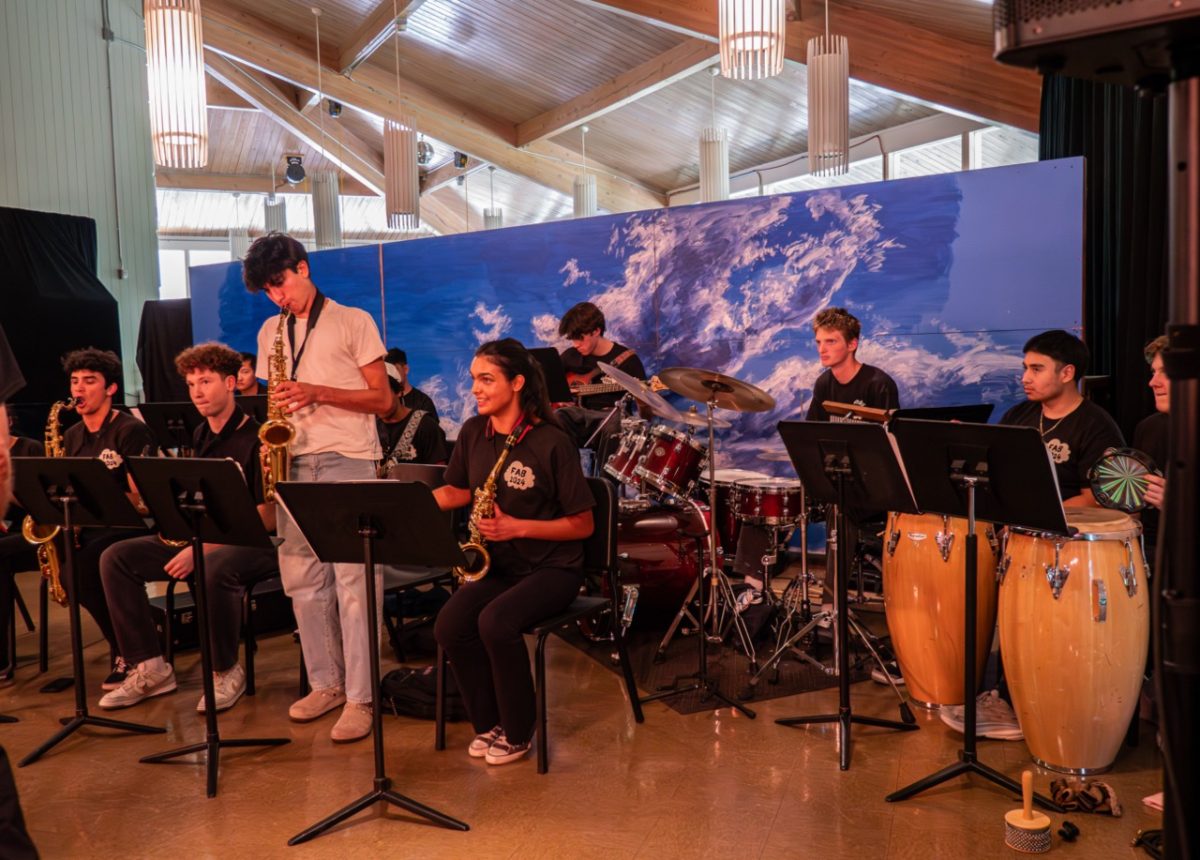 Jazz students perform in the Old Dining Hall.