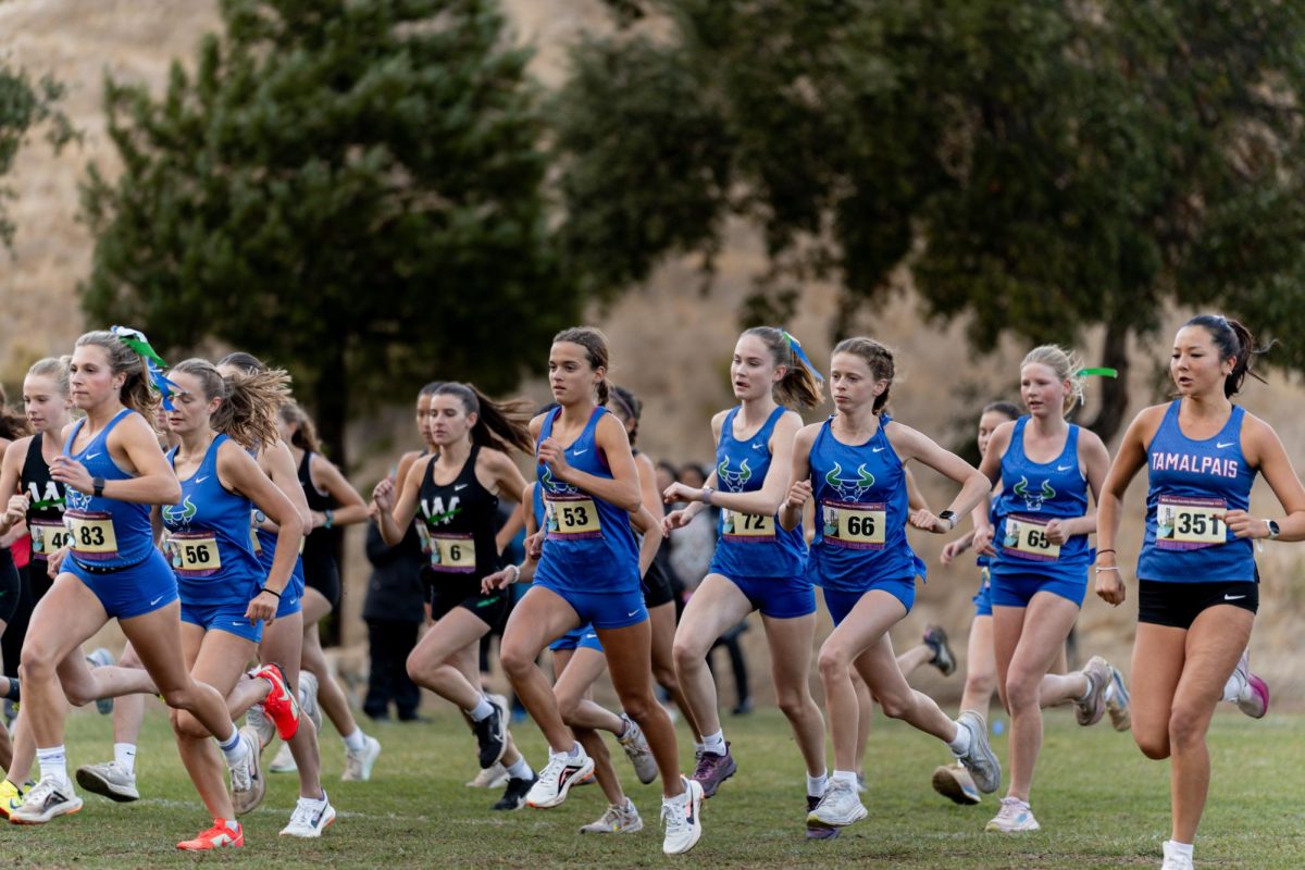 Girls cross-country runs in MCALs and wins second place.