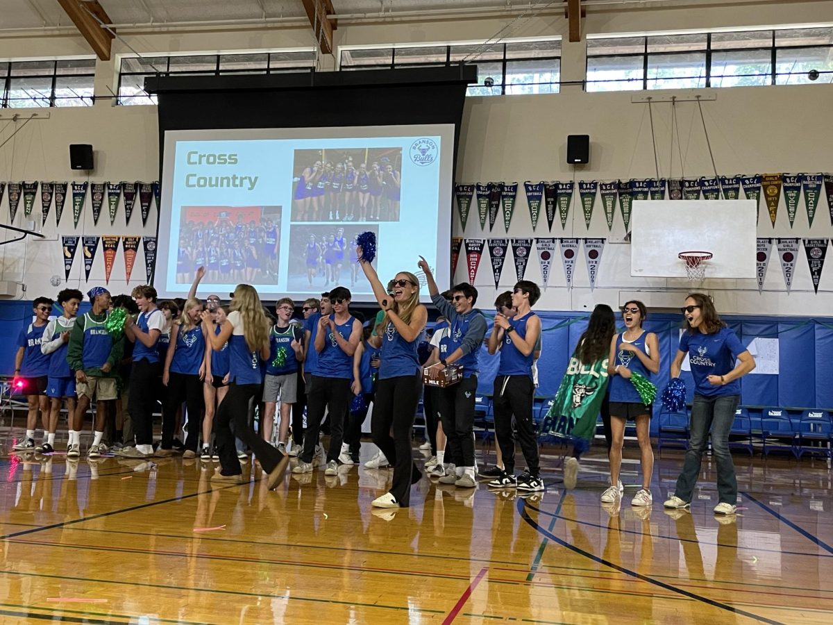 Cross-country displays team spirit in friendly competition during the fall pep rally. New rules against hazing made the event tamer than in years past.