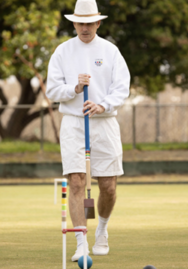 Henri “Atticus” de Marcellus plays
croquet.