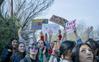 "It was a moment of unity where the community came together with courage and purpose to show that our voices matter," said Isabella Lopez '27.